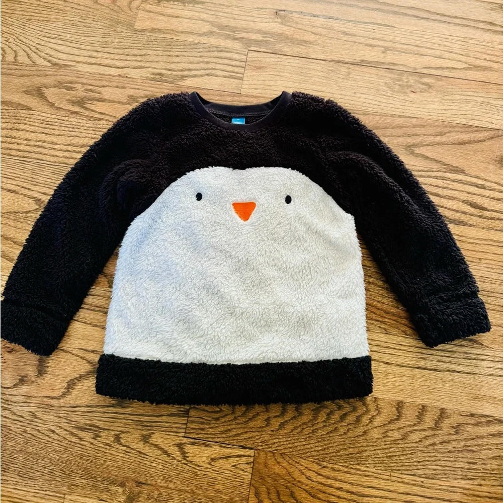Old Navy unisex penguin fleece two-piece set, 5T